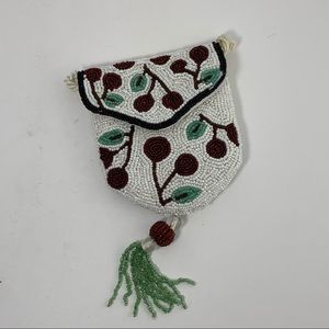 Beaded Cherries Crossbody Purse Tassel - by Enesco
